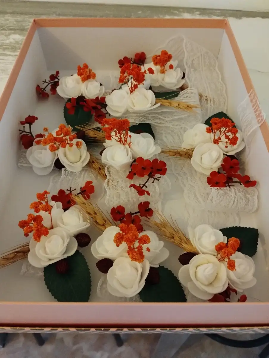 Bracelet demoiselle d'honneur thème terracotta