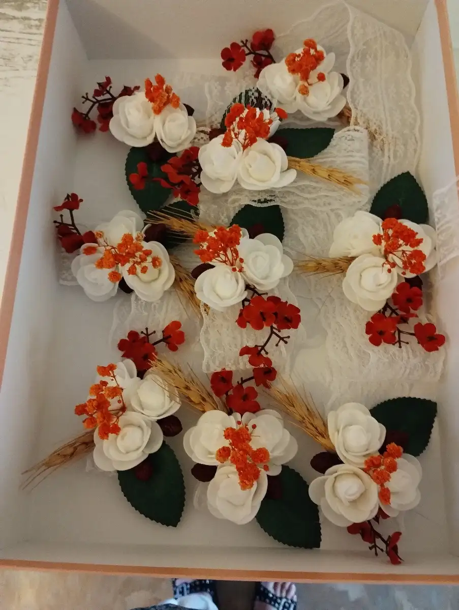 Bracelet demoiselle d'honneur thème terracotta